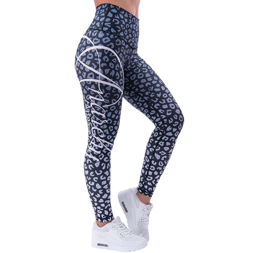 Leopardess Leggings Black/White XS S XL