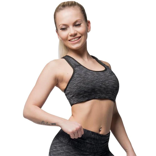Cushy Soft Bra Black/Gray XS XL