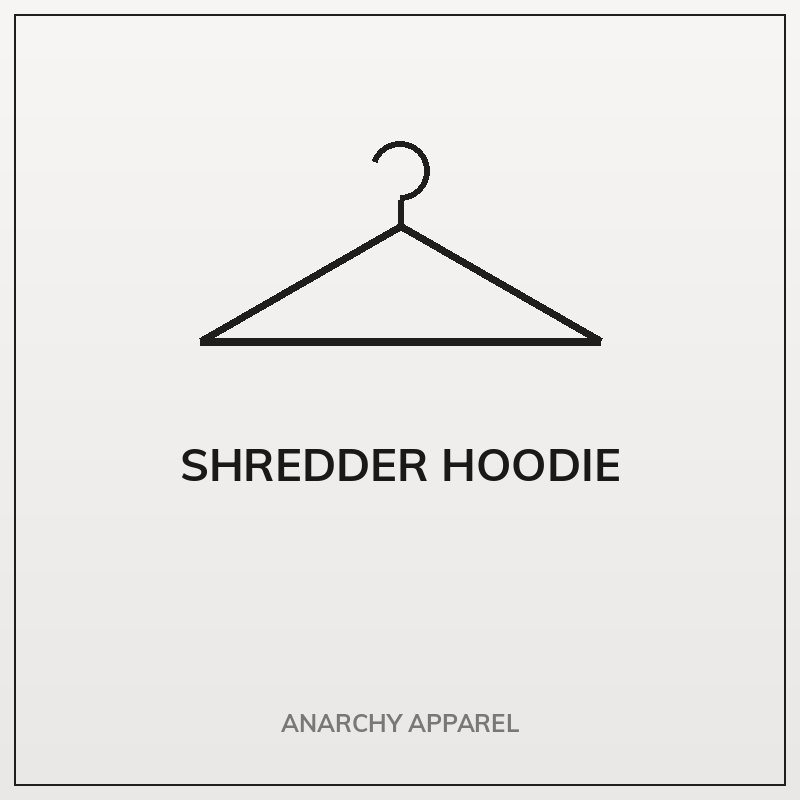 Shredder Hoodie M L