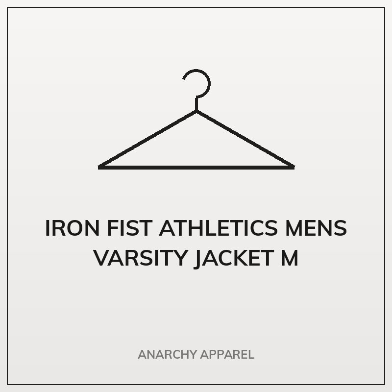 Iron Fist Athletics Mens Varsity Jacket M