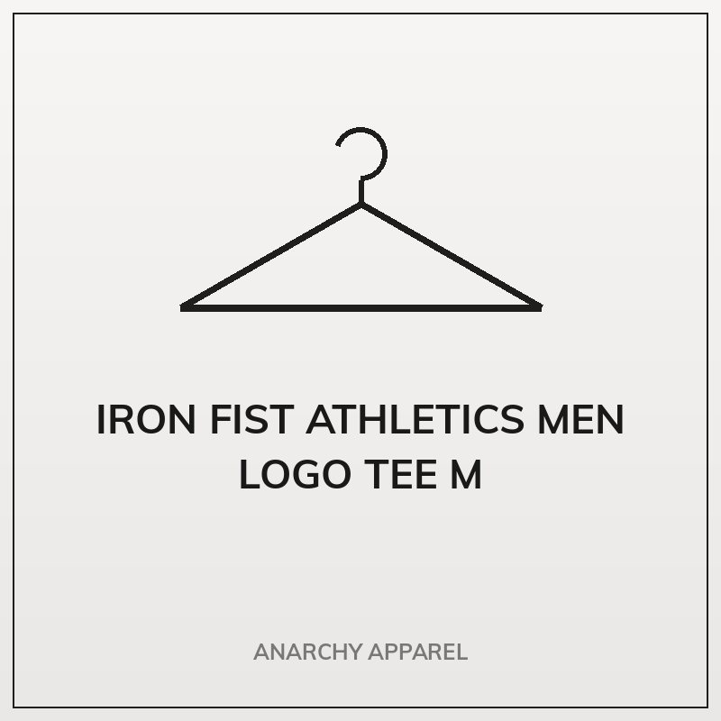 Iron Fist Athletics Men Logo Tee M