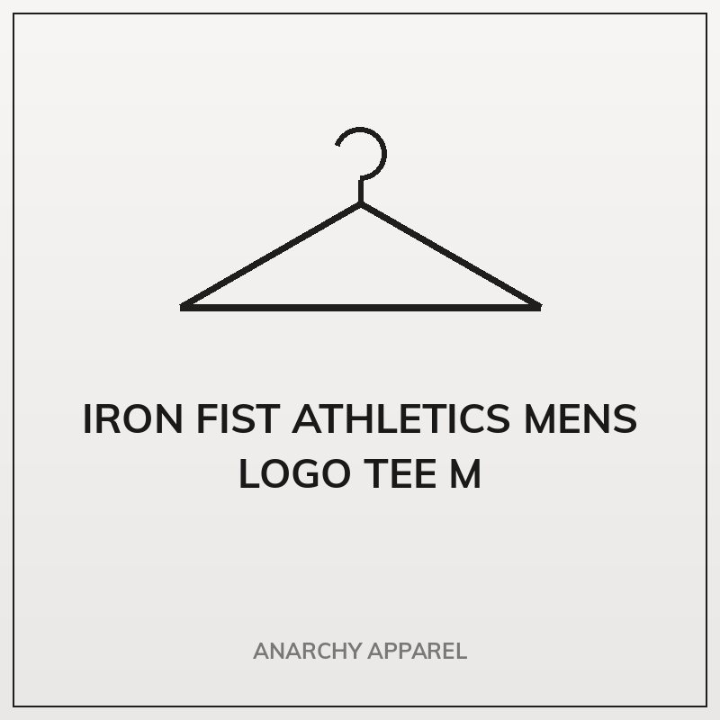 Iron Fist Athletics Mens Logo Tee M