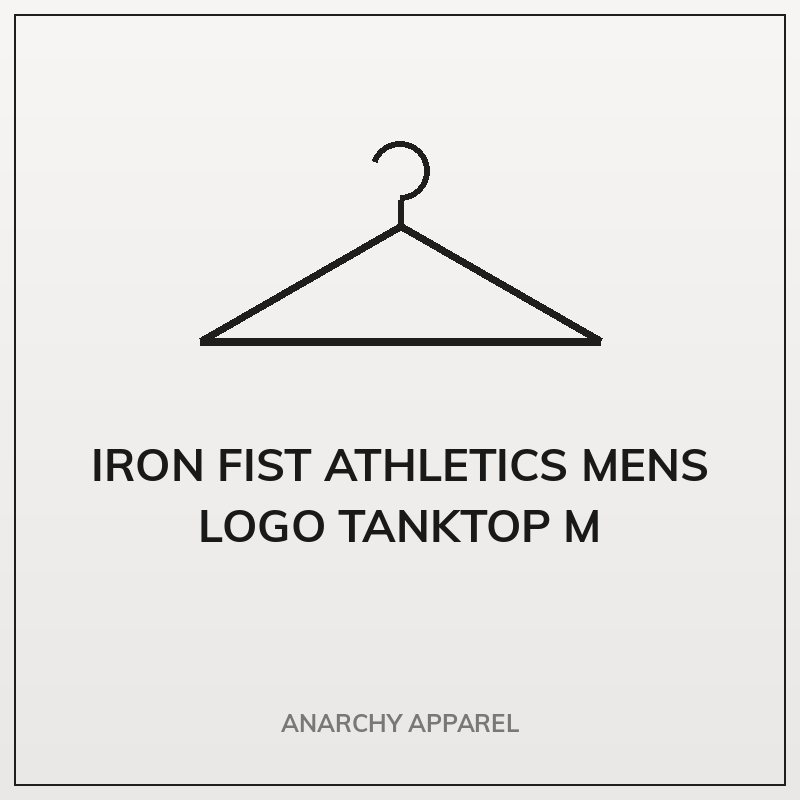 Iron Fist Athletics Mens Logo Tanktop M