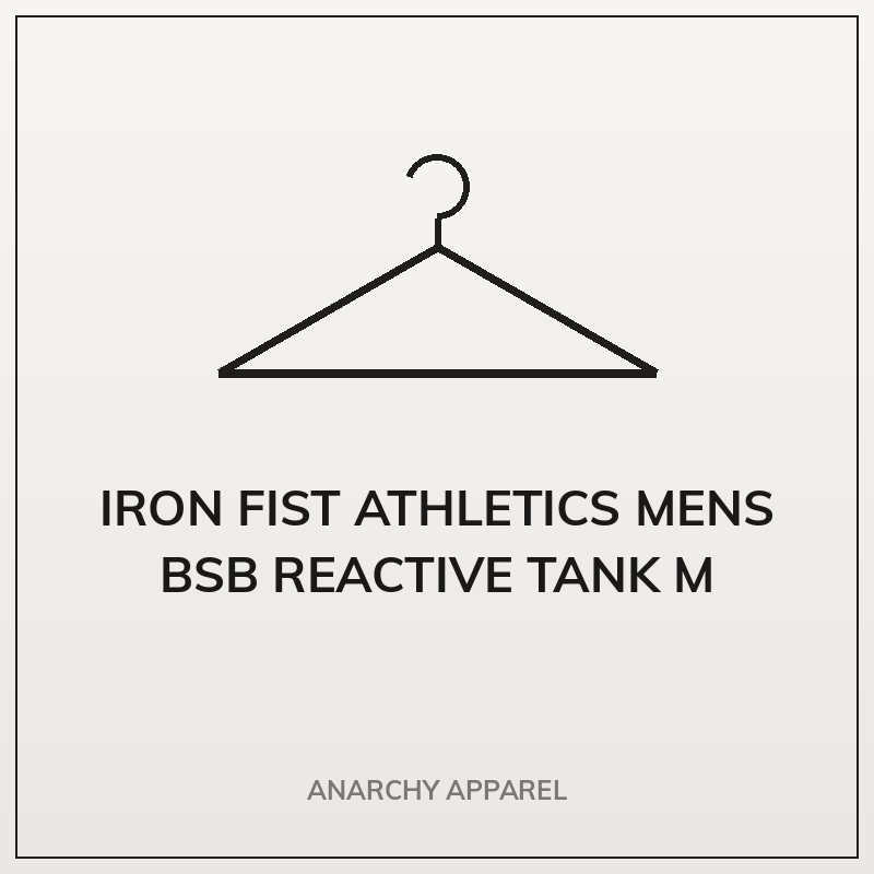 Iron Fist Athletics Mens BSB Reactive Tank M
