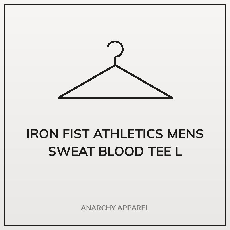 Iron Fist Athletics Mens Sweat Blood Tee L